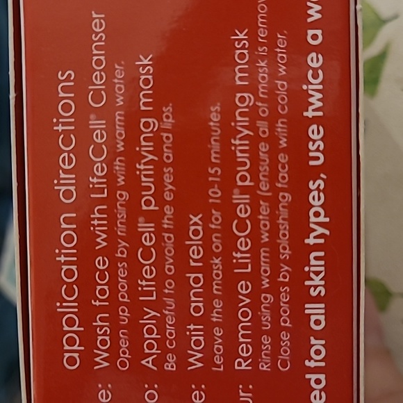 New in Box LifeCell Purifying Mask NIB - Picture 3 of 3